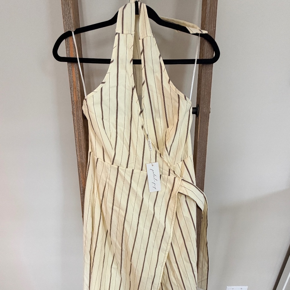 Petal & Pup Striped Wrap Dress